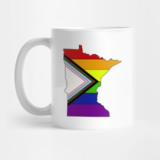 Progress pride flag - Minnesota Mug